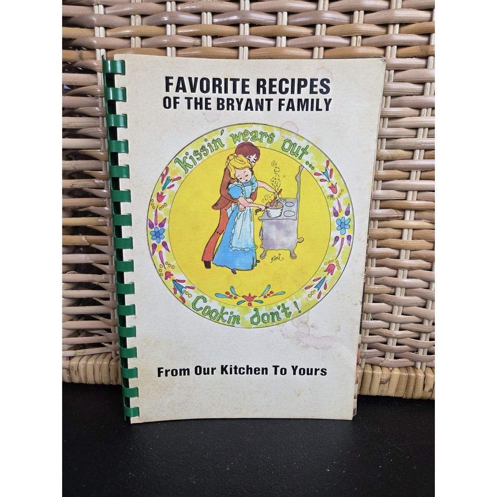 Bryant Family Reunion Cookbook 1983‎ J.T. Bryant NC VA TN IN KY